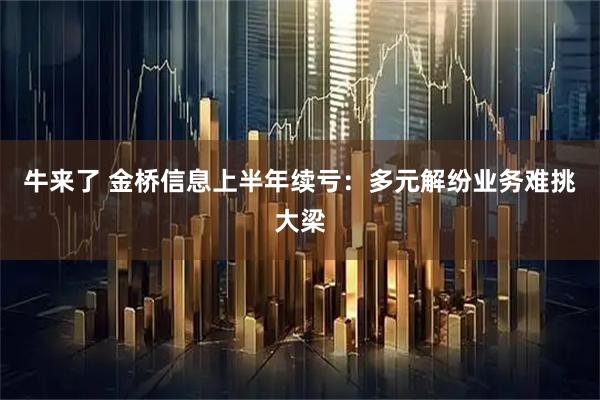 牛来了 金桥信息上半年续亏:多元解纷业务难挑大梁