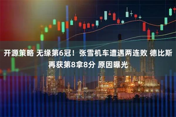 开源策略 无缘第6冠！张雪机车遭遇两连败 德比斯再获第8拿8分 原因曝光
